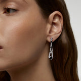 Pendientes Rita de Diamantes en Oro Blanco de 18 kt