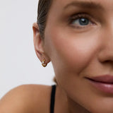 Pendientes Liora Nudo de Diamantes en Oro Amarillo de 18 kt