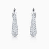 Pendientes Apogeo de Diamantes en Oro Blanco de 18 Kt