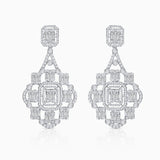 Brincos de diamante Alhambra em ouro branco 18 K