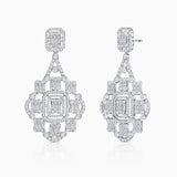 Brincos de diamante Alhambra em ouro branco 18 K