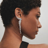 Brincos Blue Jay Aquamarine e Diamante em Ouro Branco 18K