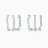 Pendientes Trinette de Diamantes en Oro Blanco de 18 Kt