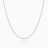 Cadena Rondelle en Oro Amarillo de 18 Kt