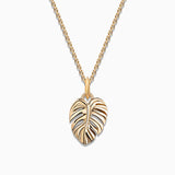 Charm Colgante Monstera S en Oro Amarillo de 18 Kt