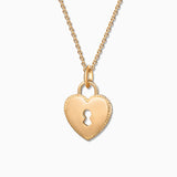 Charm Colgante Candado Corazón S en Oro Amarillo de 18 Kt
