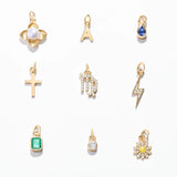 Charm Colgante Cruz S en Oro Amarillo de 18 Kt