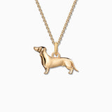 Charm Colgante Teckel M en Oro Amarillo de 18 Kt