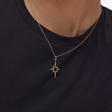 Charm Colgante Estrella del Norte L en Oro Amarillo de 18 Kt
