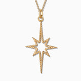 Charm Colgante Estrella del Norte L en Oro Amarillo de 18 Kt