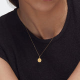 Charm Colgante Disco S en Oro Amarillo de 18 Kt