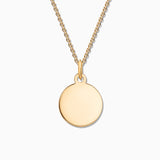 Charm Colgante Disco S en Oro Amarillo de 18 Kt