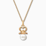 Charm Colgante Chupete S de Perla en Oro Amarillo de 18 Kt