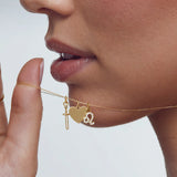 Charm Coração S em Ouro Amarelo 18 Kt
