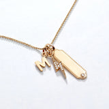 Charm Colgante Letra en Oro Amarillo de 18 Kt
