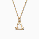 Charm Colgante Zodíaco Libra S en Oro Amarillo de 18 Kt