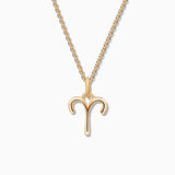 Pingente de Zodíaco Áries S em Ouro Amarelo 18 K
