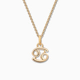 Charm Colgante Zodíaco Cáncer S en Oro Amarillo de 18 Kt