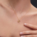 Charm Colgante Colibrí M de Rubí en Oro Amarillo de 18 Kt