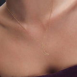 Charm Colgante Luna L en Oro Amarilo de 18 Kt
