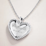 Charm Colgante Corazón Culpables en Oro Blanco de 18 Kt