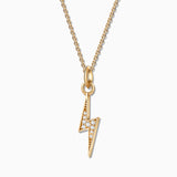Charm Colgante Rayo M de Diamantes en Oro Amarillo de 18 Kt