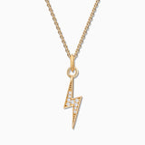 Charm Colgante Rayo M de Diamantes en Oro Amarillo de 18 Kt