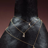 Charm Colgante Gato M de Diamante en Oro Amarillo de 18 Kt