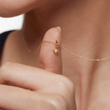 Charm Colgante Estrella S de Diamante en Oro Amarillo de 18 Kt