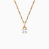 Charm Colgante Solitario S de Diamante en Oro Amarillo de 18 Kt