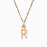 Charm Colgante Letra de Diamantes en Oro Amarillo de 18 Kt