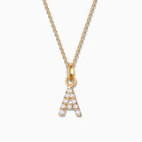 Charm Colgante Letra de Diamantes en Oro Amarillo de 18 Kt