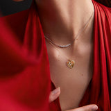 Charm Colgante Letra de Diamantes en Oro Amarillo de 18 Kt