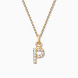 Charm Colgante Letra de Diamantes en Oro Amarillo de 18 Kt
