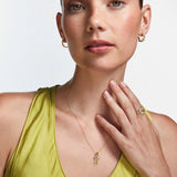 Charm Colgante Roseta S de Rubí y Diamantes en Oro Amarillo de 18 Kt