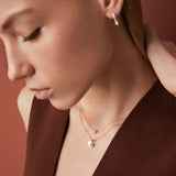 Charm Pingente Roseta S de Esmeralda e Diamante em Ouro Amarelo 18K