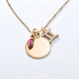Charm Colgante Zodíaco Géminis S de Diamantes en Oro Amarillo de 18 Kt
