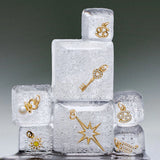 Charm Colgante Zodíaco Cáncer S de Diamantes en Oro Amarillo de 18 Kt