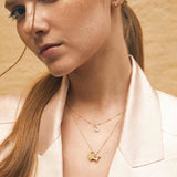 Charm Colgante Zodíaco Leo S de Diamantes en Oro Amarillo de 18 Kt