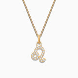 Charm Colgante Zodíaco Leo S de Diamantes en Oro Amarillo de 18 Kt