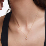Charm Colgante Zodíaco Capricornio S de Diamantes en Oro Amarillo de 18 Kt