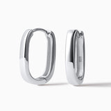 Pendientes Ellipse en Plata de Ley