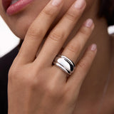 Sortija Bold Move en Plata de Ley