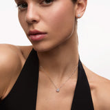 Gargantilla Ariadne de Diamantes 0,22 Cts. en Oro Blanco de 18 Kt