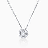 Gargantilla Ariadne de Diamantes 0,22 Cts. en Oro Blanco de 18 Kt