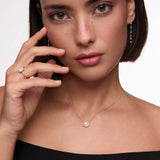 Gargantilla Art Deco Belle de Diamantes 0,43 Cts. en Oro Blanco y Amarillo de 18 Kt