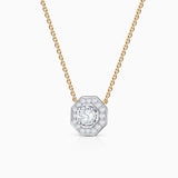Gargantilla Art Deco Belle de Diamantes 0,43 Cts. en Oro Blanco y Amarillo de 18 Kt