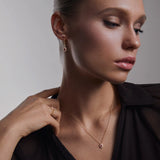 Art Deco Cleo Ruby and Diamond Necklace in 18k Yellow Gold