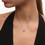 Gargantilla Art Deco Helen de Zafiro y Diamantes en Oro Blanco de 18 Kt