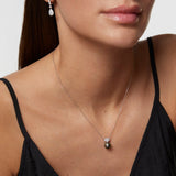 Gargantilla Brett de Perla de Tahití y Diamantes en Oro Blanco de 18 Kt